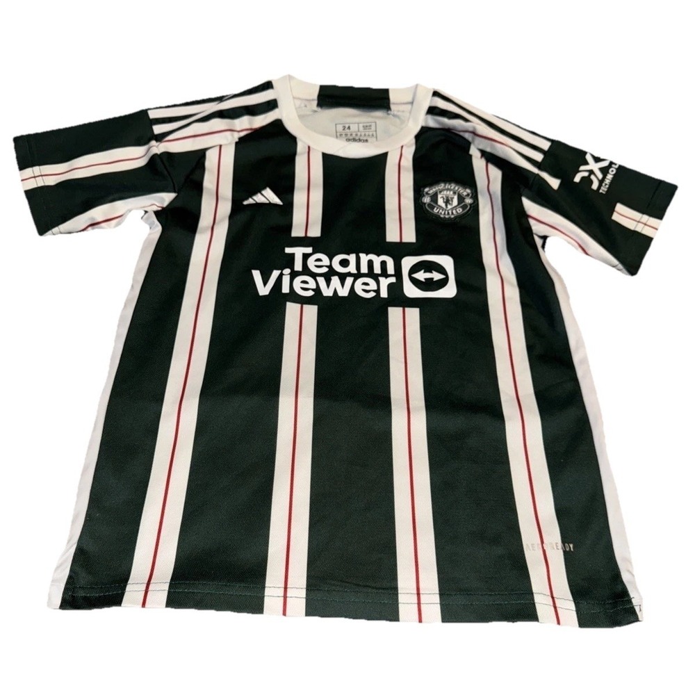 GARNACHO MANCHESTER UNITED‎ JERSEY FOOTBALL SOCCER SHIRT ADIDAS BOYS YOURH SZ 24